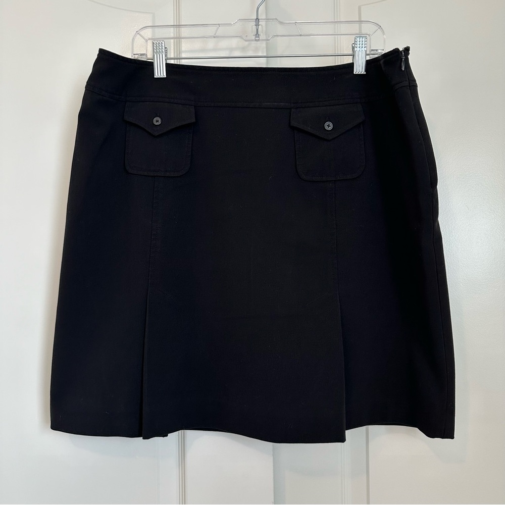 Larry Levine Black A-Line Skirt Size 16